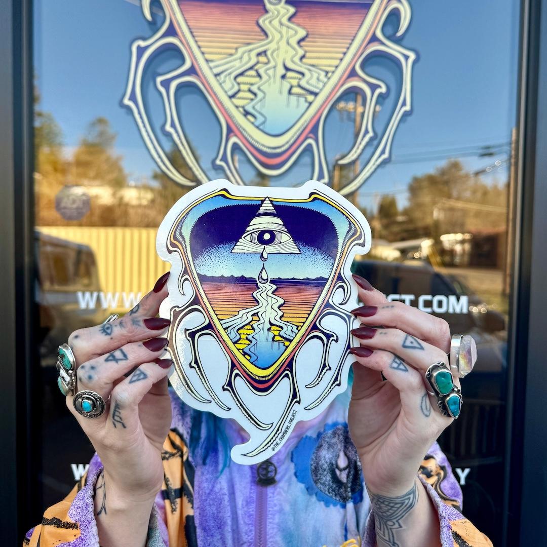 Crying Eye Sticker by Rick Griffin