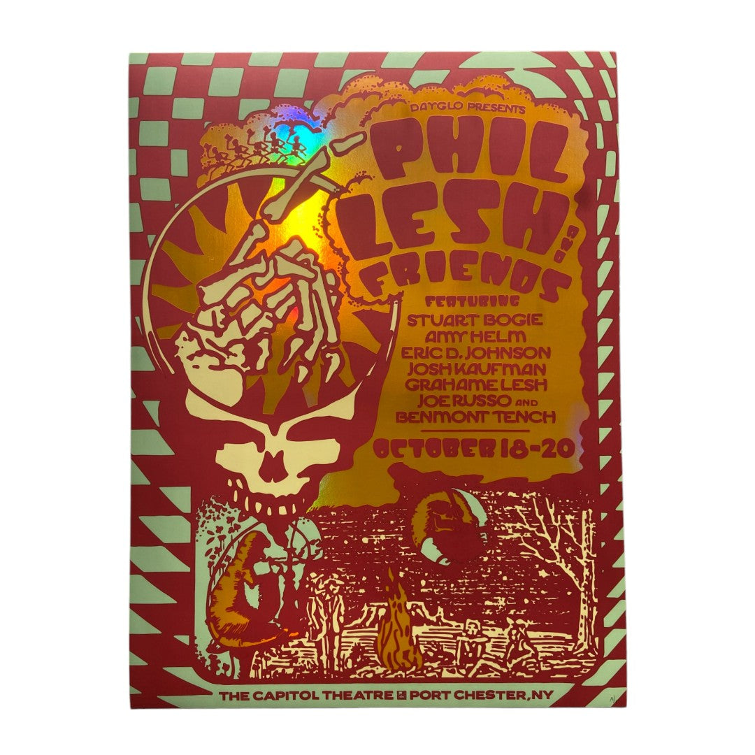 Phil Lesh & Friends Foil Poster by Darryl Norsen (October 18-20, 2021) - Artist Proof