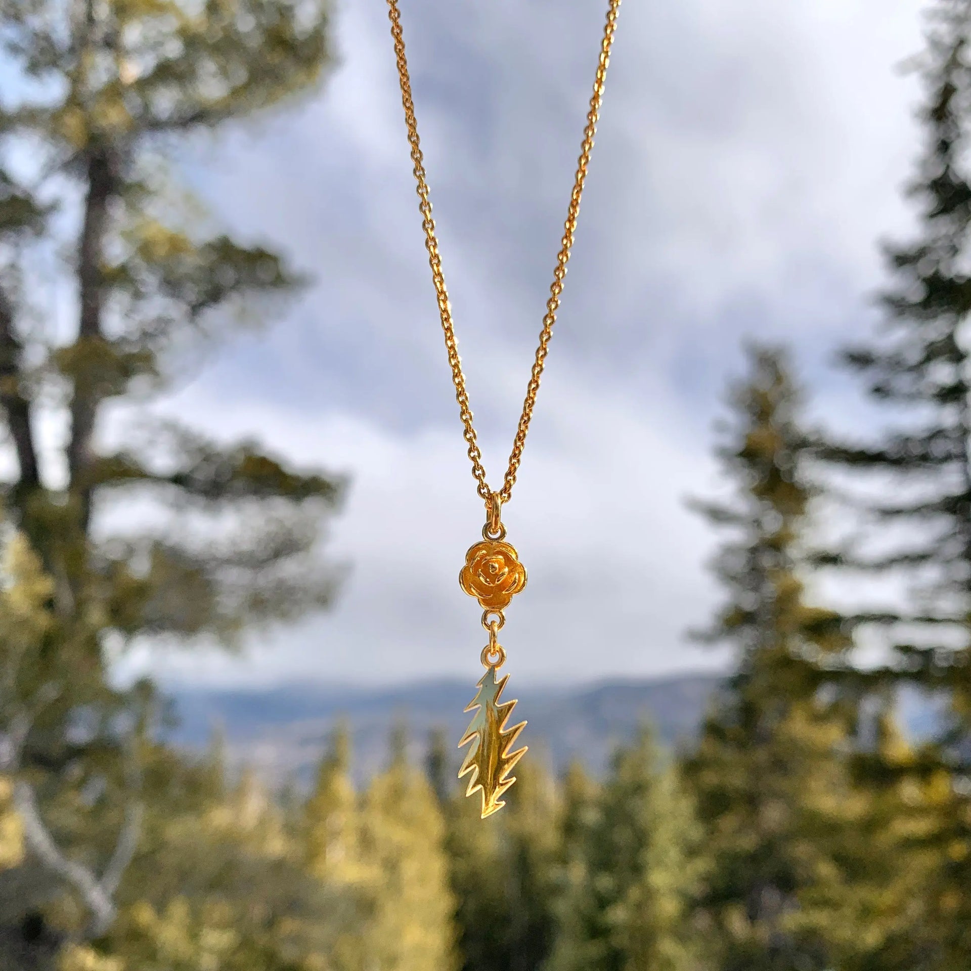 Grateful Dead Lady Lullaby Necklace | Gold Hiouchi Jewels / Rose & Bolt Grateful Dead Jewelry Necklace {{Shop name}}