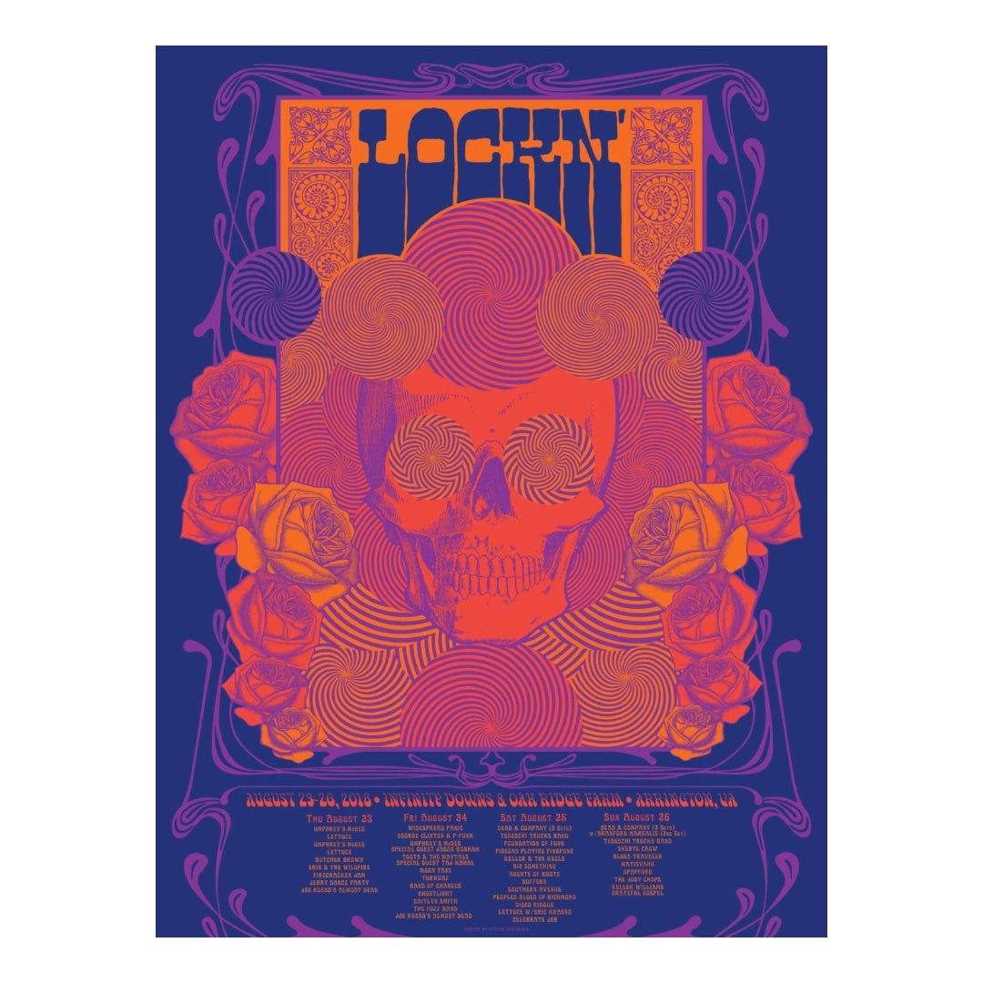 LOCKN' 2018 Poster by Status Serigraph