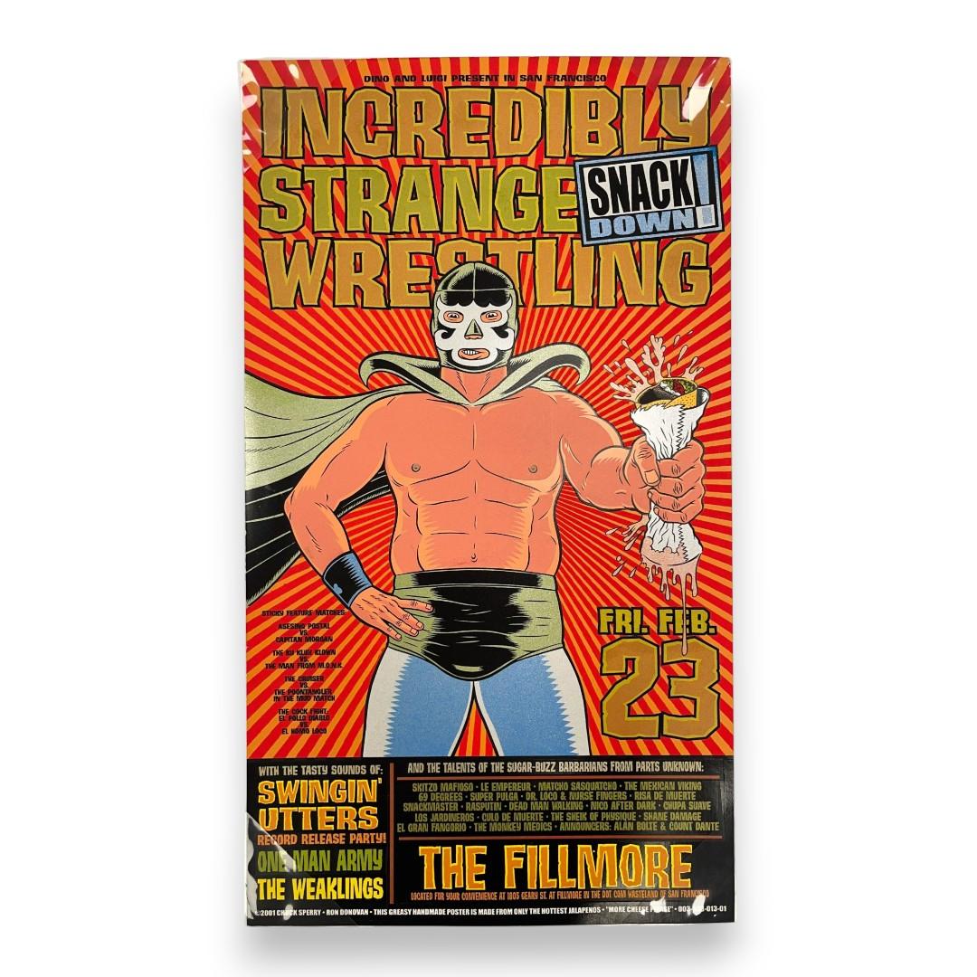 Incredibly Strange Wrestling, Swingin’ Utters, One Man Army, The Weaklings – The Fillmore, San Francisco (Feb 23, 2001) by Chuck Sperry & Ron Donovan