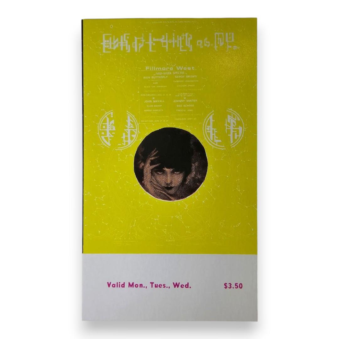 Iron Butterfly, Aum, Elvin Bishop, Herbie Hancock Sextet - August 24-26, 1970 - The Fillmore | Vintage Concert Ticket