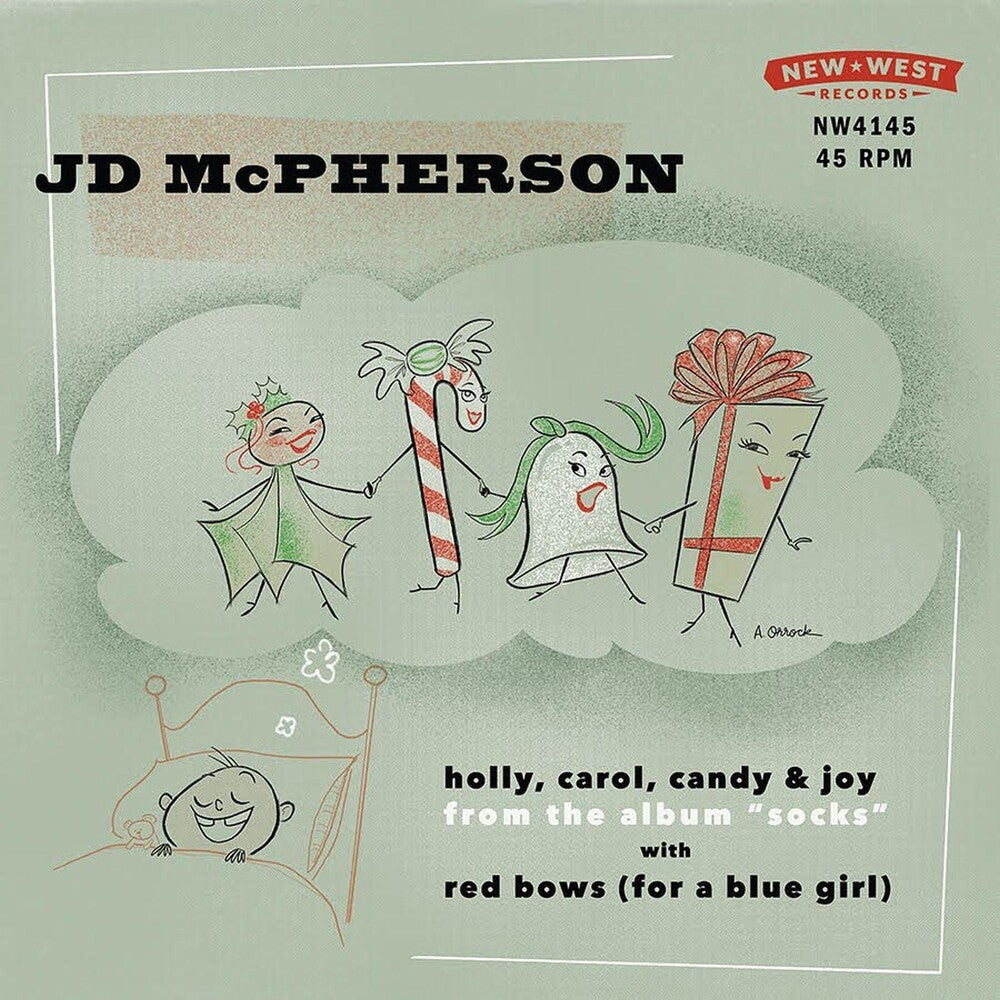 JD McPherson – "Red Bows For A Blue Girl" / "Holly, Carol, Candy and Joy" (RSD BF 2019 7" Vinyl)