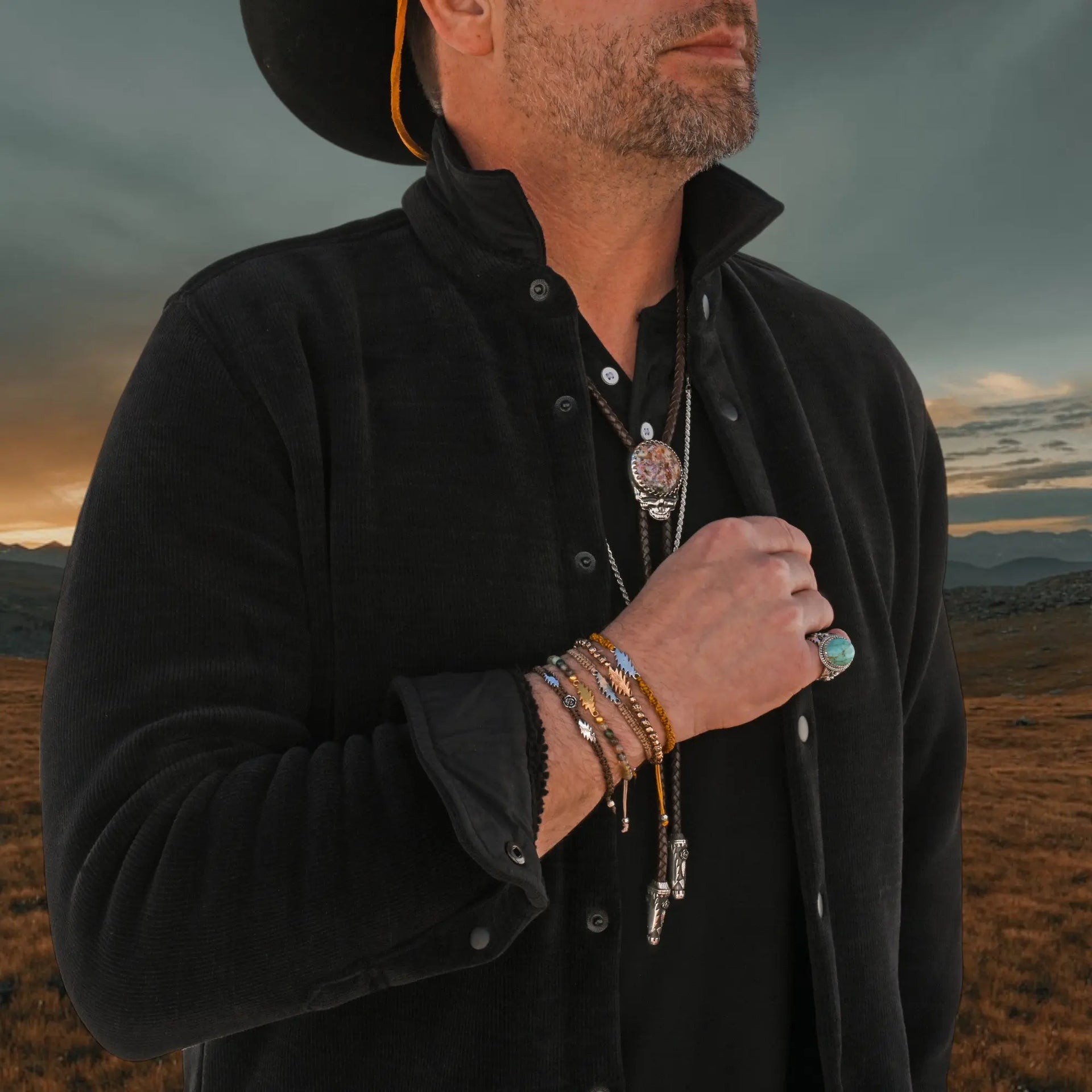 Grateful Dead Summer Tour Bracelet Stack | Jack Straw Hiouchi Jewels / Rose & Bolt Grateful Dead Jewelry Bracelet {{Shop name}}