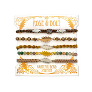 Grateful Dead Summer Tour Bracelet Stack | Jack Straw Hiouchi Jewels / Rose & Bolt Grateful Dead Jewelry Bracelet {{Shop name}}