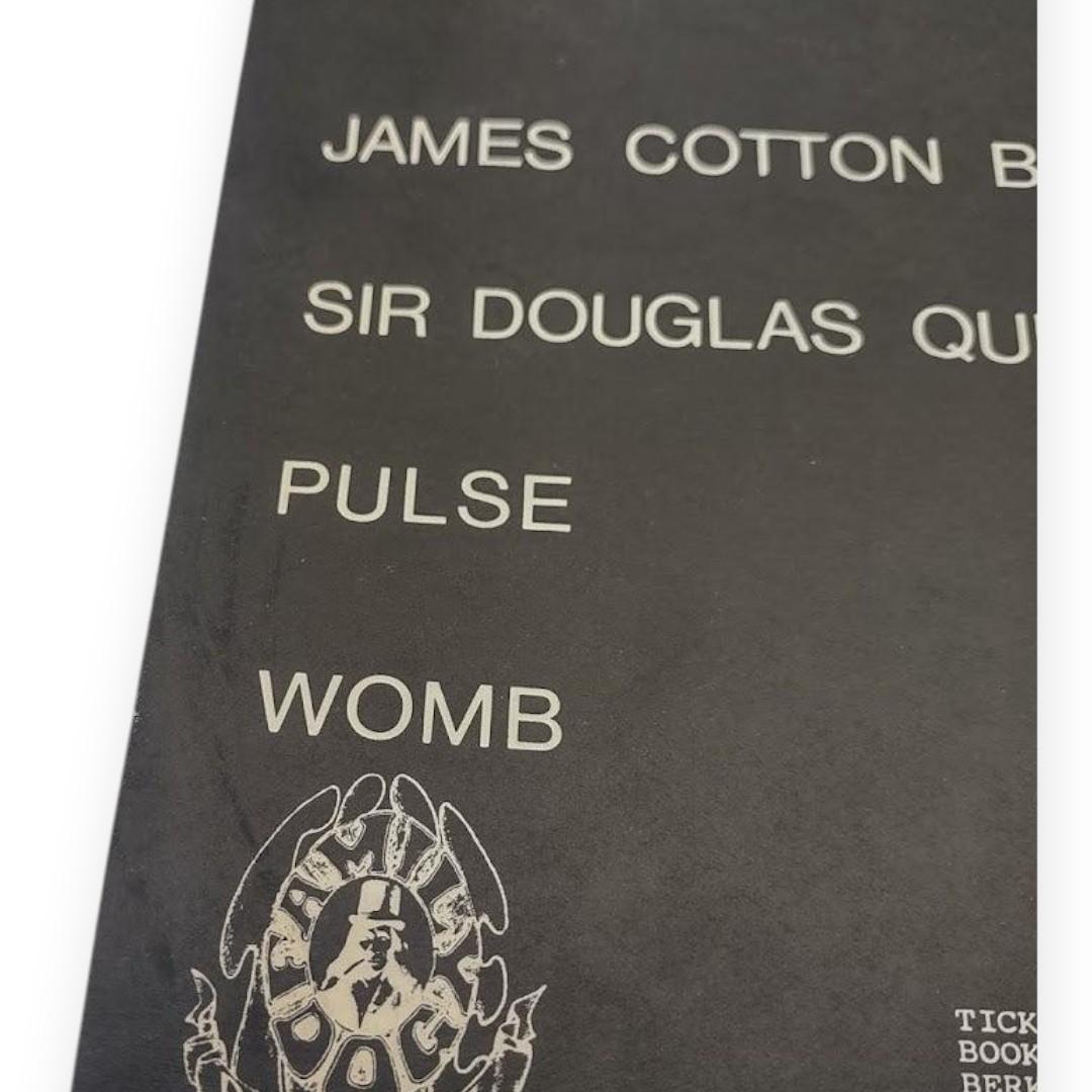 James Cotton Blues Band – The Avalon Ballroom, San Francisco (Sep 6–8, 1968) by Roger Well (1st Edition, Fair Condition)