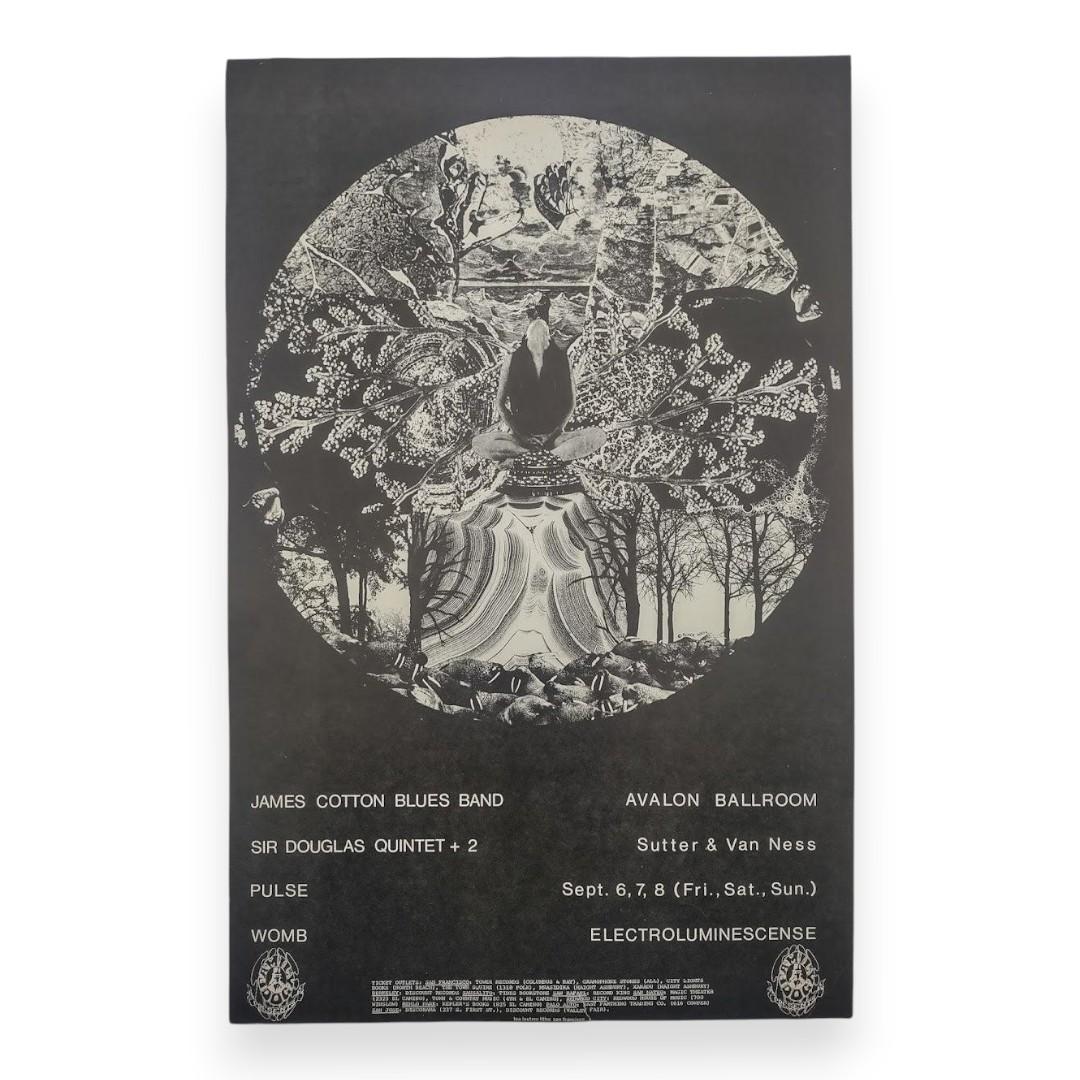 James Cotton Blues Band – The Avalon Ballroom, San Francisco (Sep 6–8, 1968) by Roger Well (1st Edition, Poor Condition)