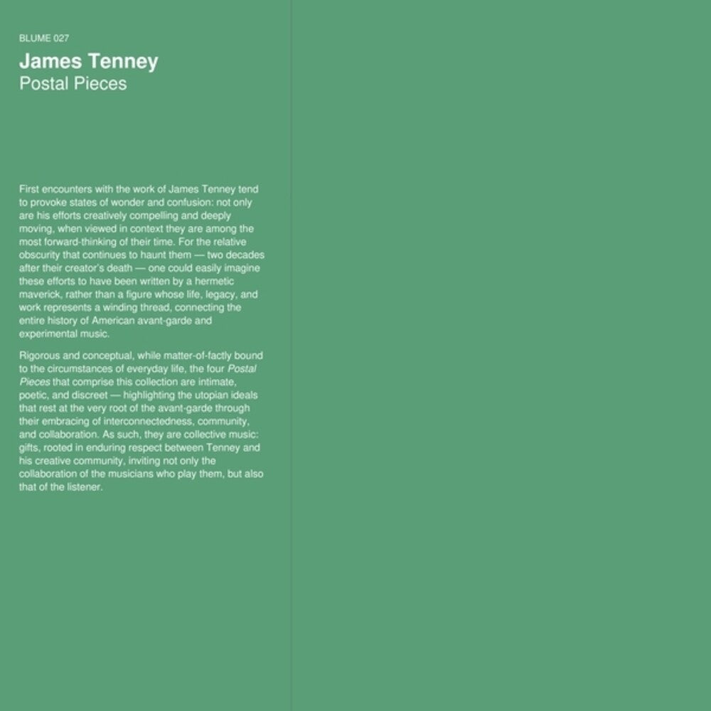 James Tenney – Postal Pieces (LP Vinyl)