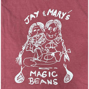 Jay And Mary's Magic Beans Crimson T-Shirt - Detail