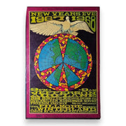 Jefferson Airplane, Big Brother & The Holding Co., Quicksilver Messenger Service – Winterland, San Francisco (Dec 31, 1967) by Bonnie MacLean (Handbill)