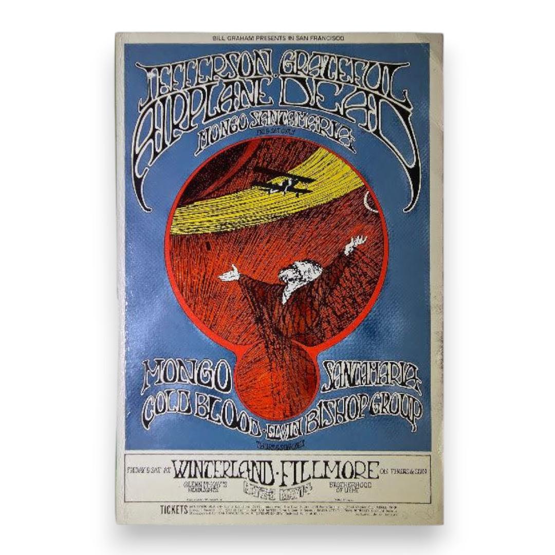 Jefferson Airplane, Grateful Dead, Cold Blood – The Fillmore, San Francisco (May 1–4, 1969) by Randy Tuten (Handbill)