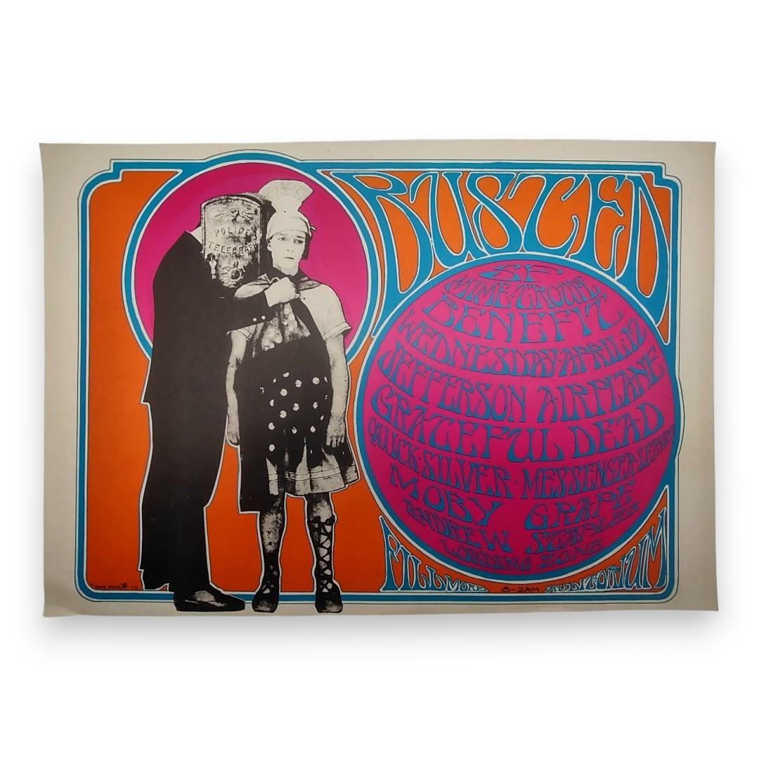 Jefferson Airplane, Grateful Dead – The Fillmore, San Francisco (Apr 12, 1967) by Stanley Mouse