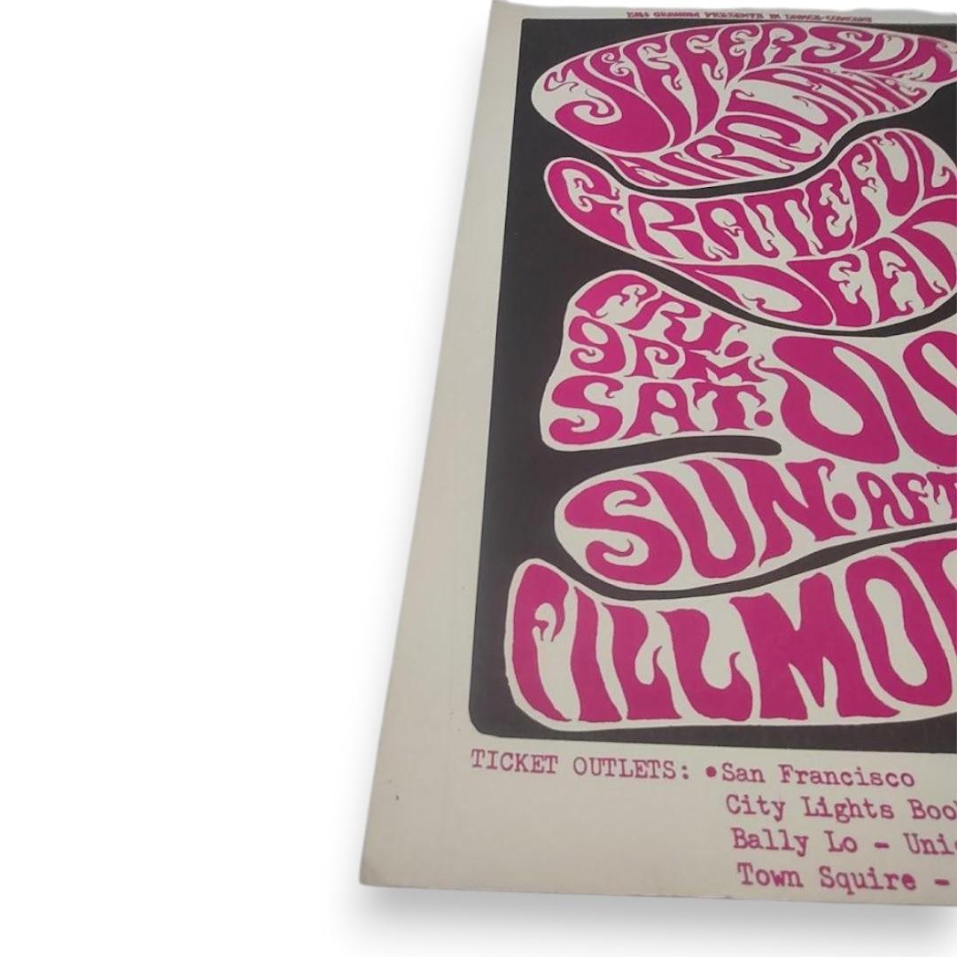 Jefferson Airplane, Grateful Dead – The Fillmore, San Francisco (Jul 15–16, 1966) by Wes Wilson