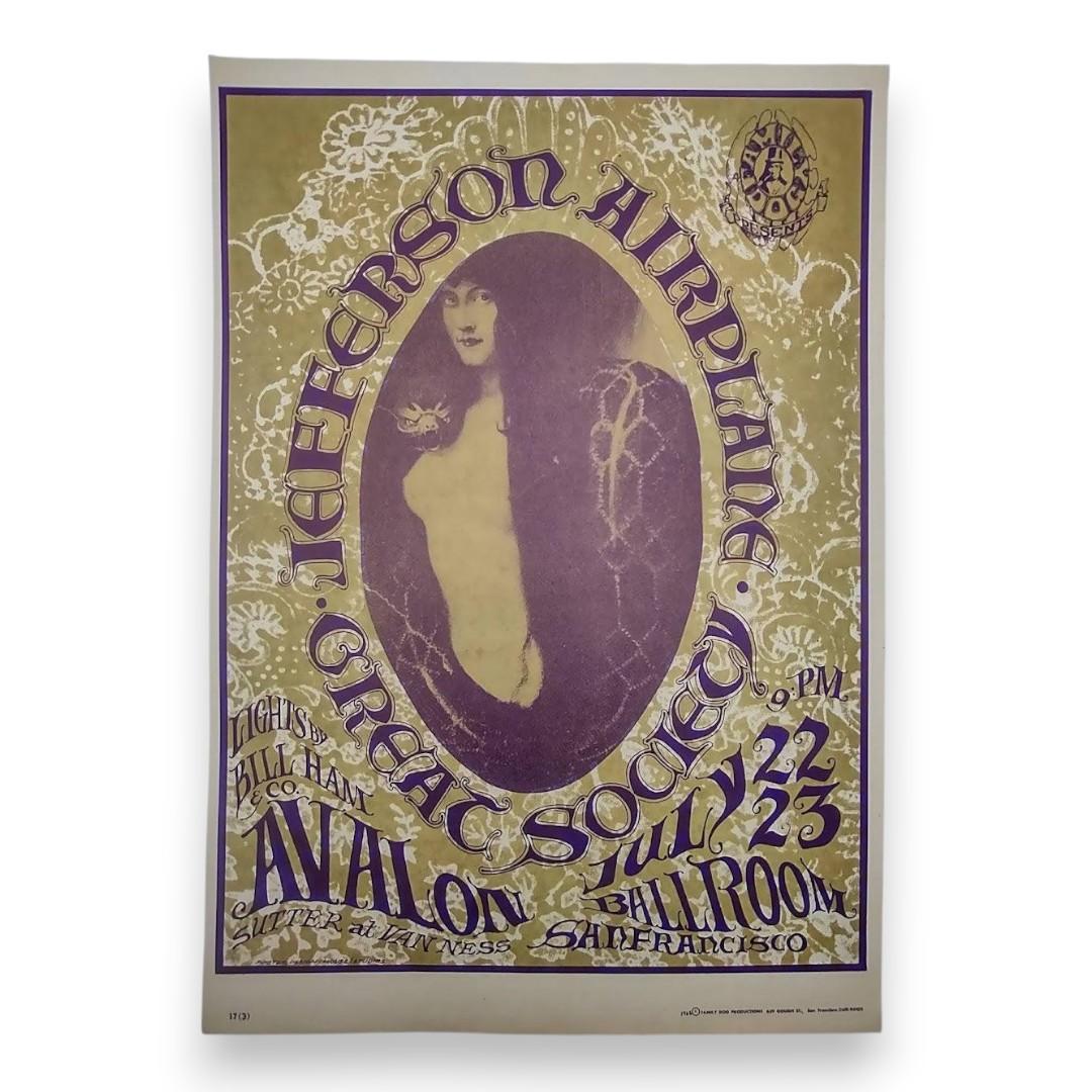 Jefferson Airplane, Great Society – The Avalon Ballroom, San Francisco (Jul 22–23, 1966) by Stanley Mouse & Alton Kelley