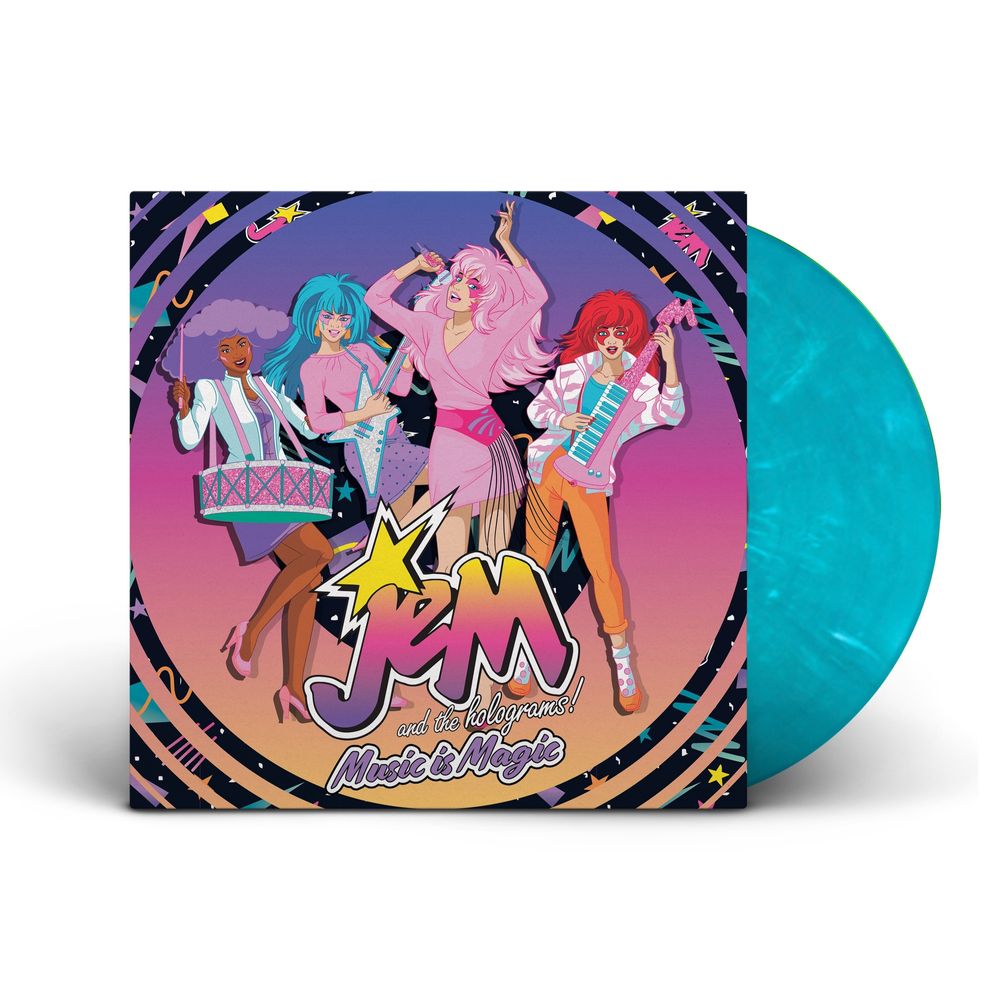 Jem & The Holograms – Jem & The Holograms: Music Is Magic ( Tidal Wave Blue LP Vinyl)