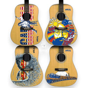 Jerry Garcia Art Series Acoustic Mini Guitars (Set of 4)