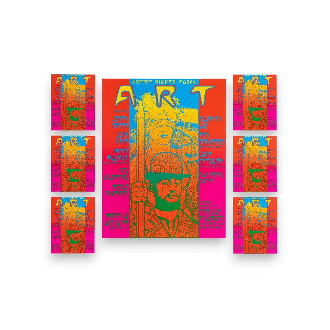 Jerry Garcia Artist Rights Concert Poster & Handbill Set