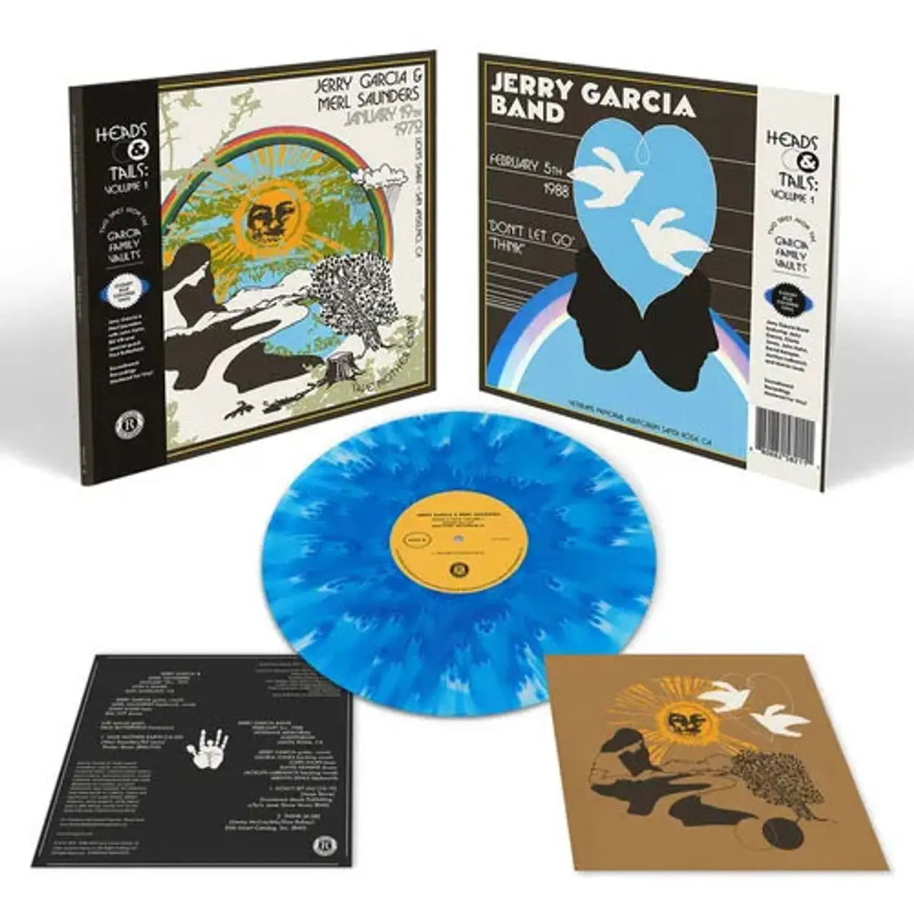 Jerry Garcia Band – Heads & Tails Vol. 1 (Cloudy Blue LP Vinyl) - Detail