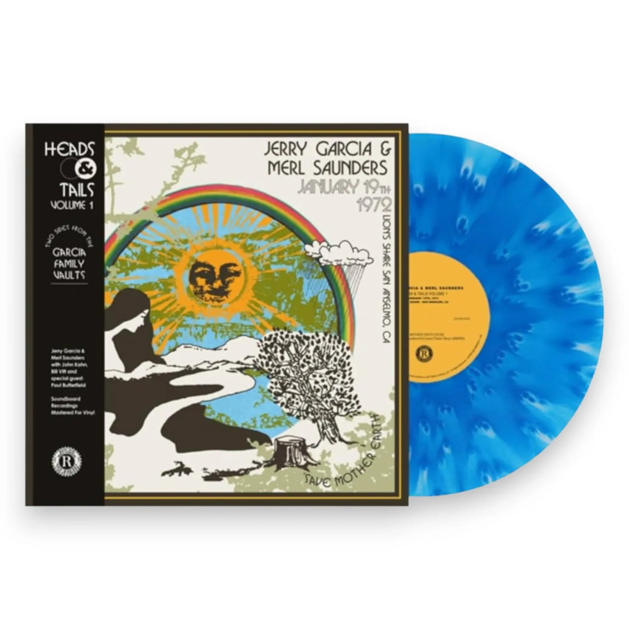 Jerry Garcia Band – Heads & Tails Vol. 1 (Cloudy Blue LP Vinyl) - Front