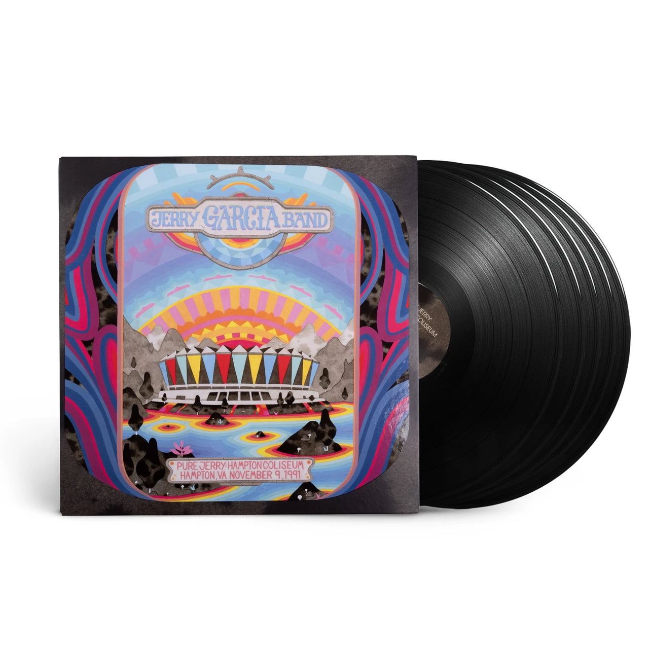 Jerry Garcia Band – Pure Jerry: Coliseum, Hampton, VA, November 9, 1991 (5–LP Vinyl) - Front