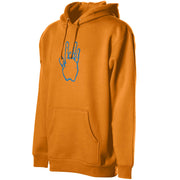 Jerry Garcia Blue & Orange Hand Heavyweight Hoodie - Orange