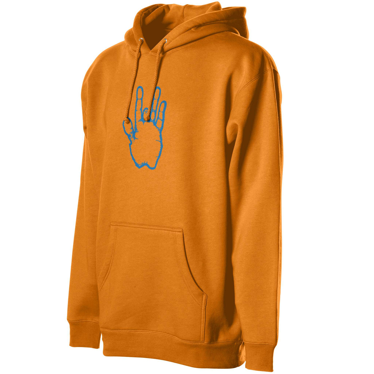 Jerry Garcia Blue & Orange Hand Heavyweight Hoodie - Orange