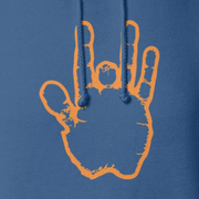 Jerry Garcia Blue & Orange Hand Heavyweight Hoodie - Royal
