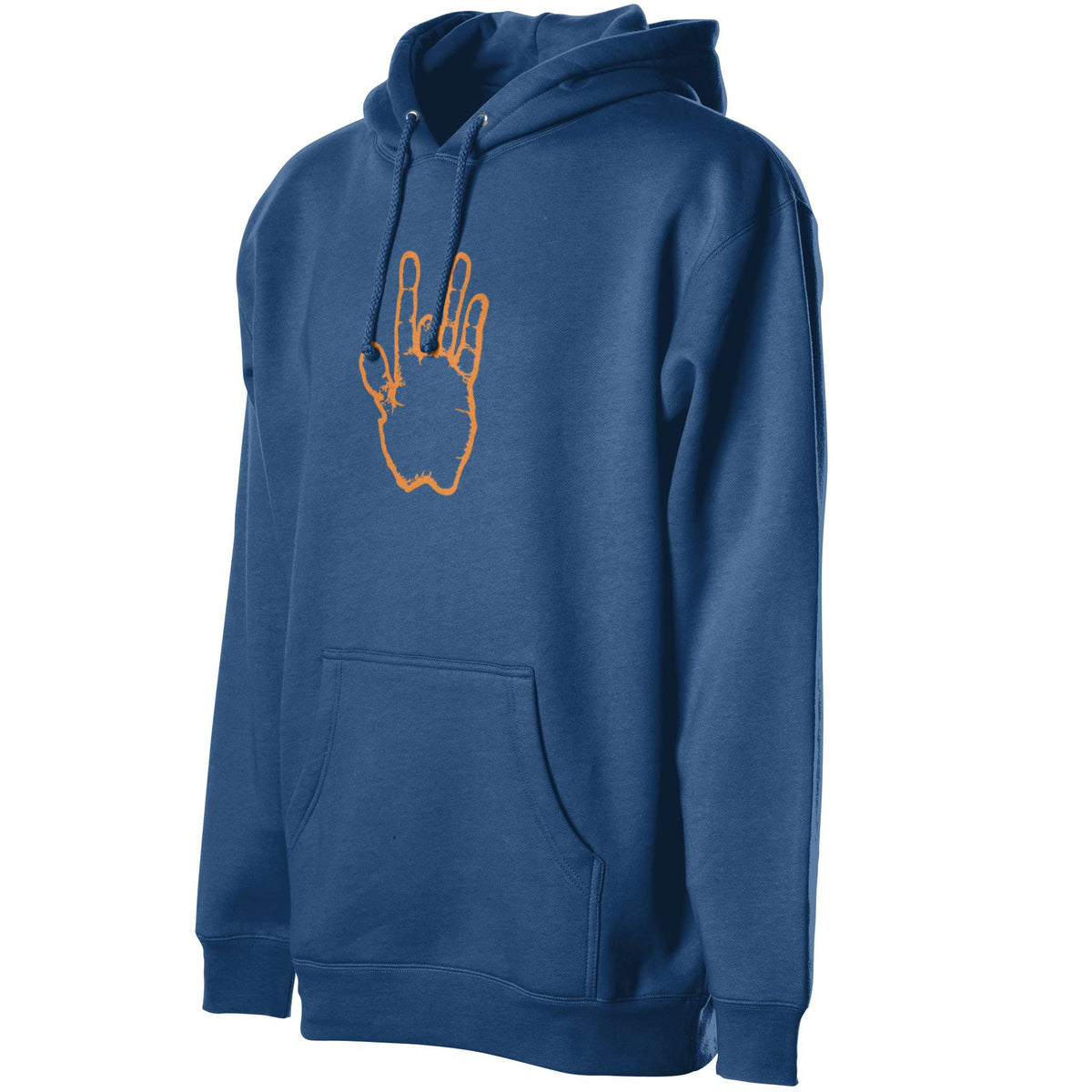 Jerry Garcia Blue & Orange Hand Heavyweight Hoodie - Royal