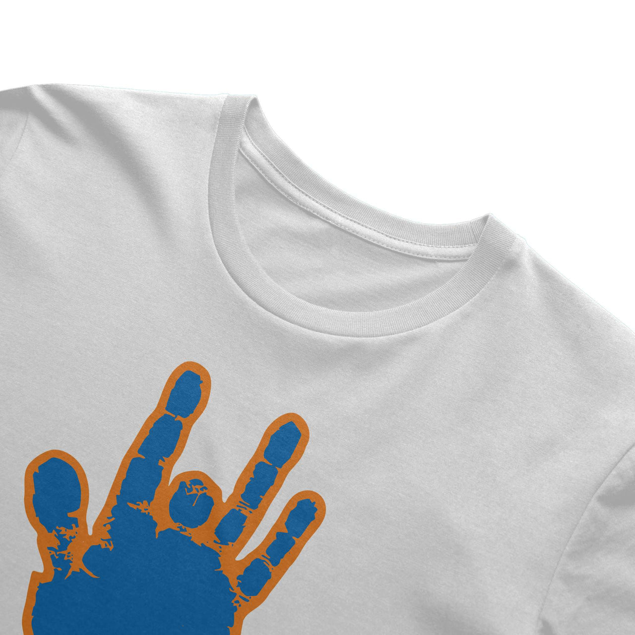 Jerry Garcia Blue & Orange Hand T-Shirt