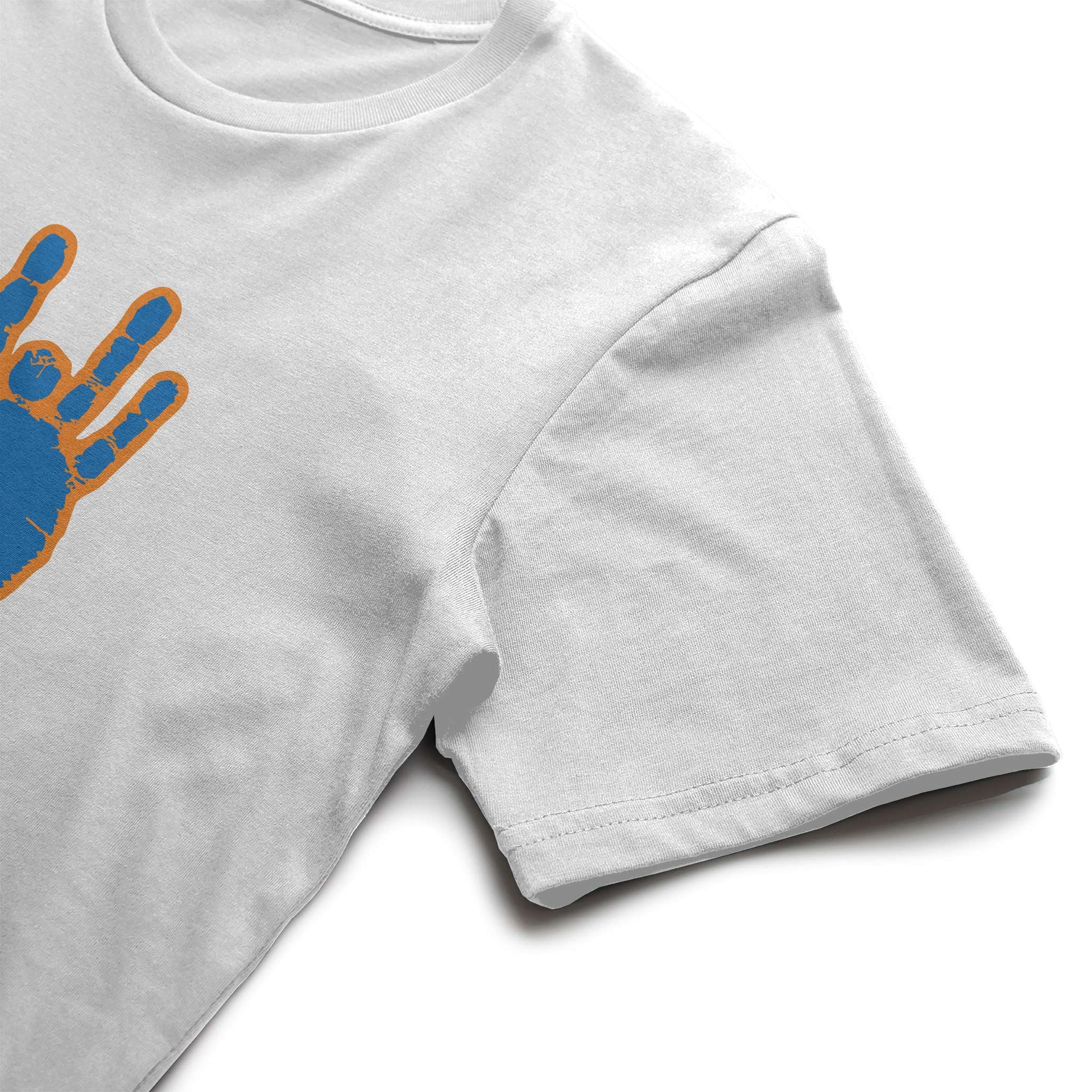 Jerry Garcia Blue & Orange Hand T-Shirt