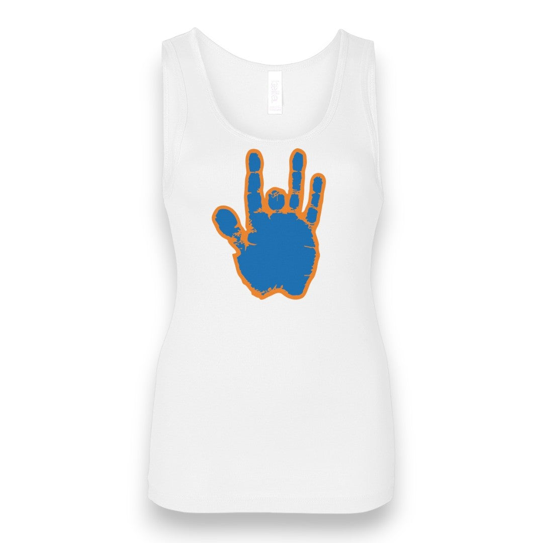 Jerry Garcia Blue & Orange Hand Tank Top (Women's)