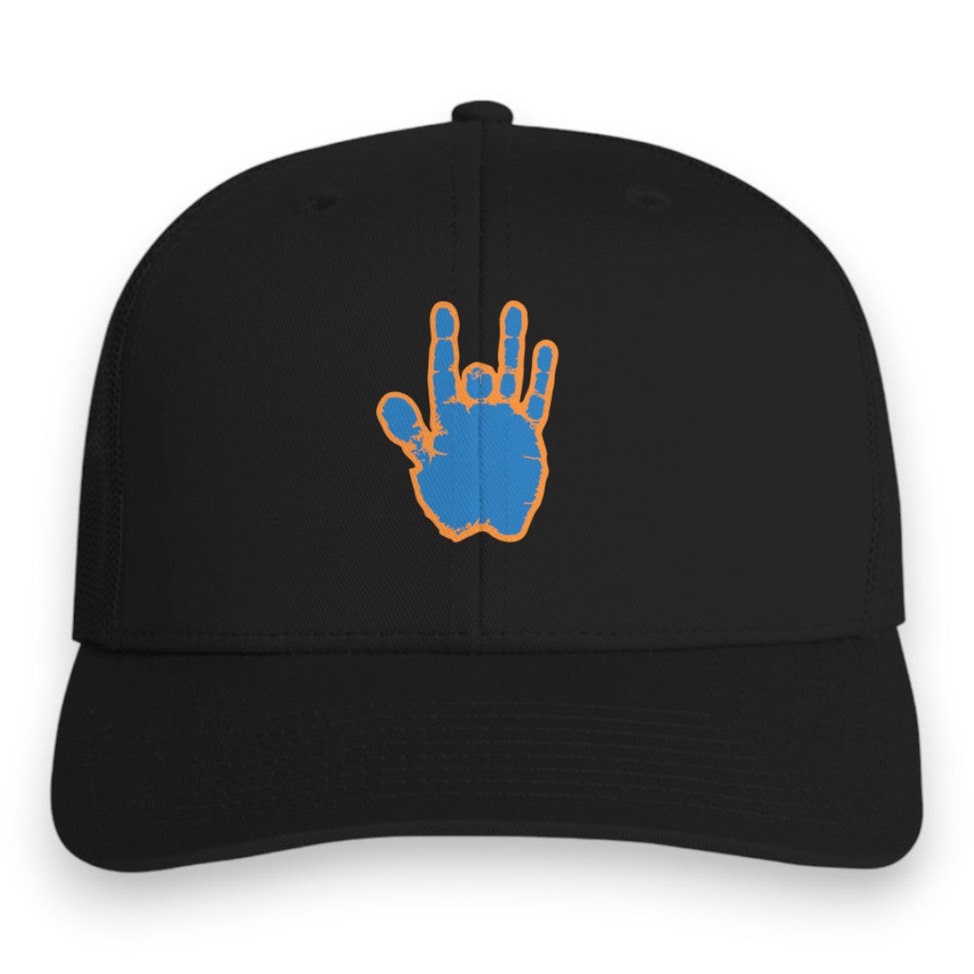 Jerry Garcia Blue & Orange Hand Trucker Hat