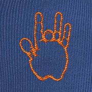Jerry Garcia Embroidered Hand Corduroy Rope Cap - Royal