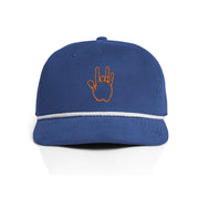 Jerry Garcia Embroidered Hand Corduroy Rope Cap - Royal