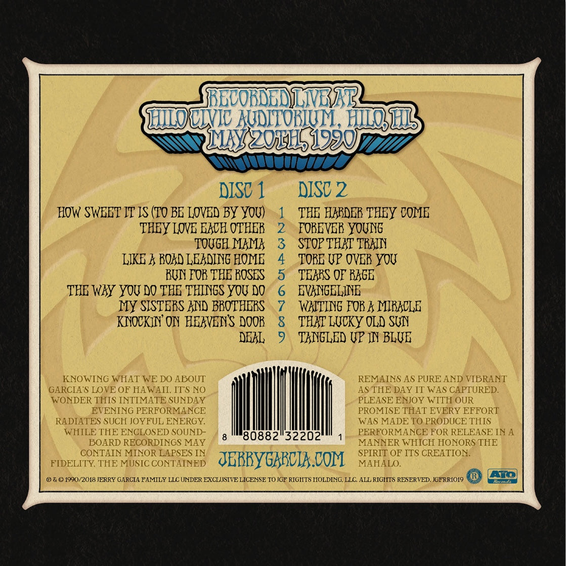 Jerry Garcia – GarciaLive Vol. 10: May 20th, 1990 Hilo Civic Auditorium (2-CD) - Detail