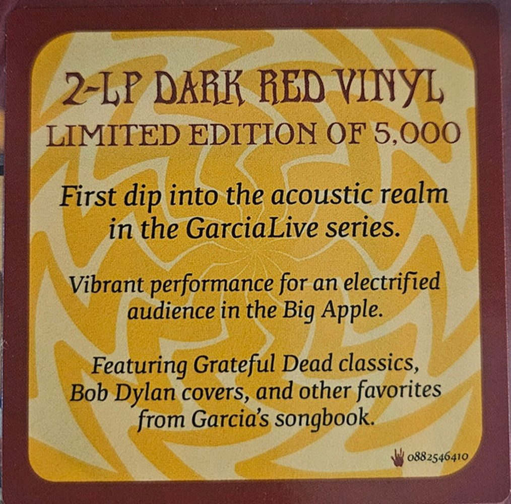 Jerry Garcia – GarciaLive Vol. 14: January 27th, 1986 - The Ritz (Red 2-LP Vinyl) - Detail