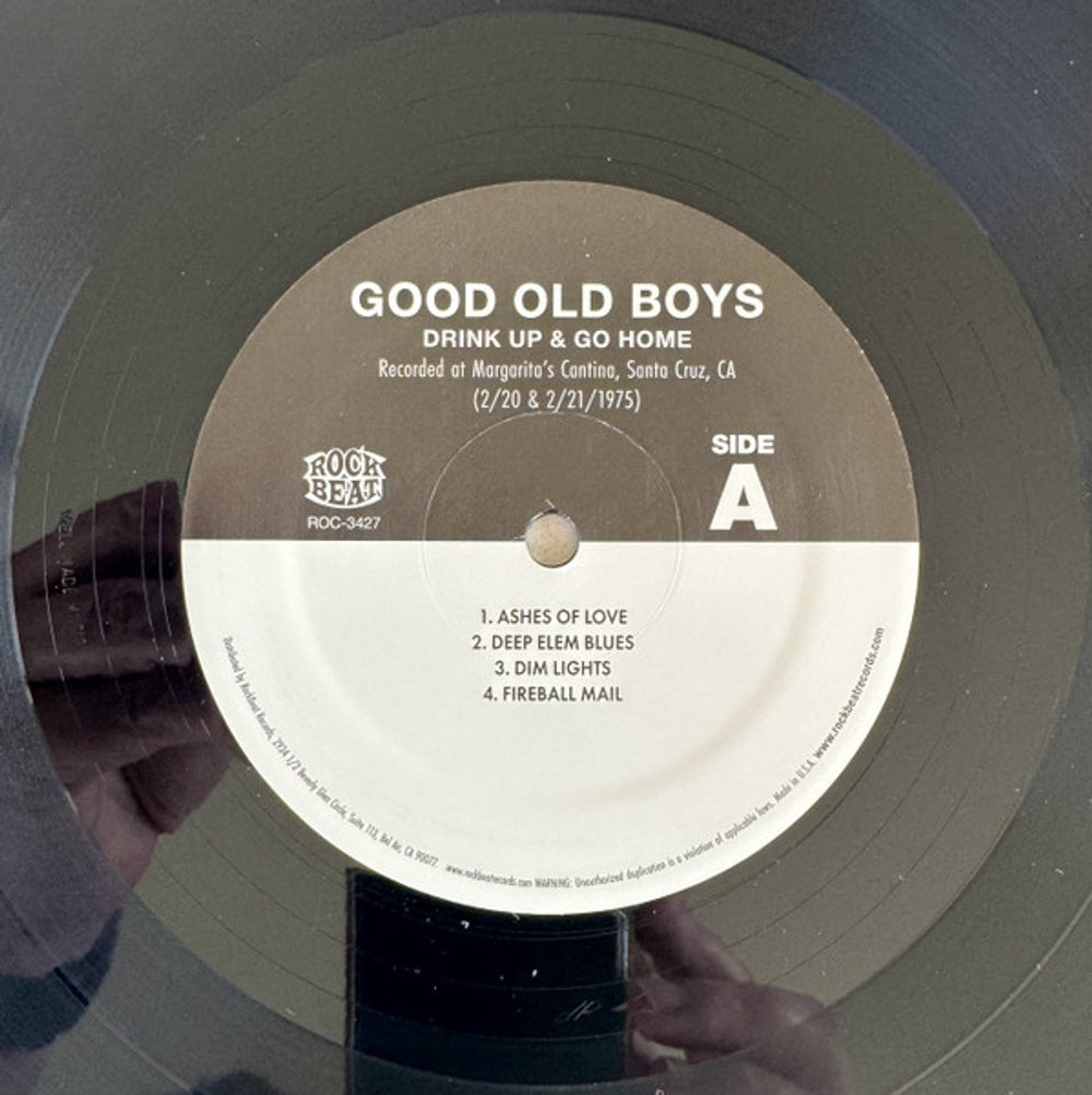Jerry Garcia / Good Ole Boys - Drink Up And Go Home: Live At Margarita's Cantina 2/20/75 & 2/21/75 (2-LP Vinyl) - Alternate View
