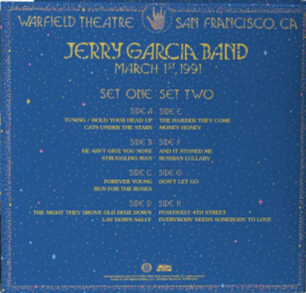 Jerry Garcia – Live At The Warfield: March 1st, 1991 (4-LP Vinyl) - Alternate View