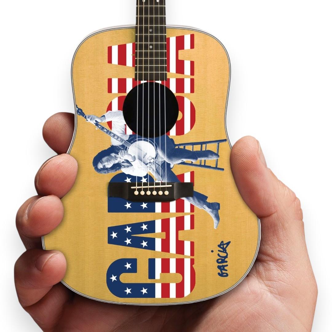 Jerry Garcia "USA Art Flag" Acoustic Mini Guitar