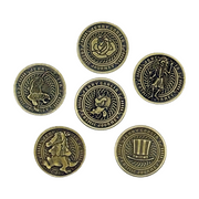 Jerry Garcia's Cosmic Journey Brass Player Tokens