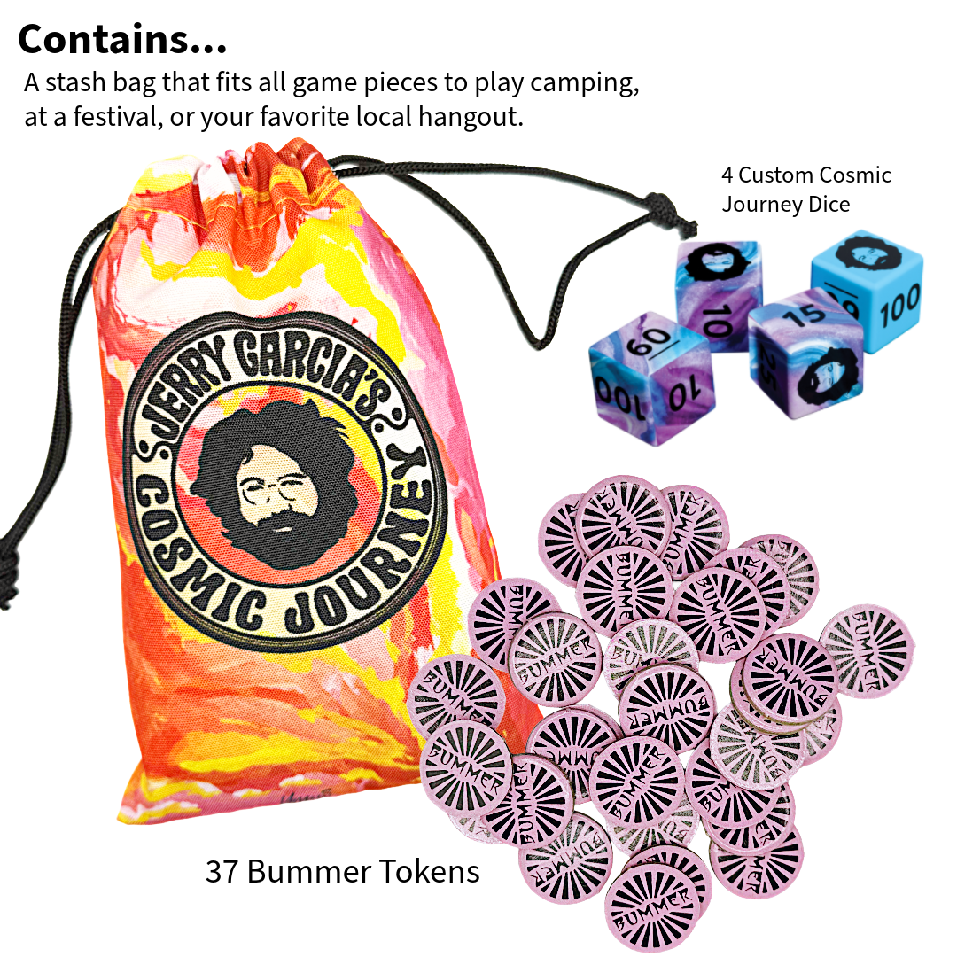 Jerry Garcia's Cosmic Journey Dice Game: Jerry Beats Bummers Gift Set - Alternate View