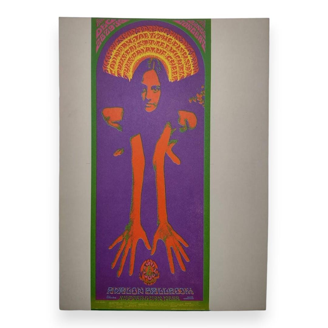 Jim Kweskin, Country Joe & The Fish, Blue Cheer – The Avalon Ballroom, San Francisco (Dec 28–30, 1967) by Bob Schnepf & Thomas Weir (Postcard)