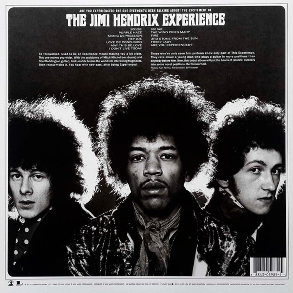 Jimi Hendrix – Are You Experienced (LP Vinyl) - Detail