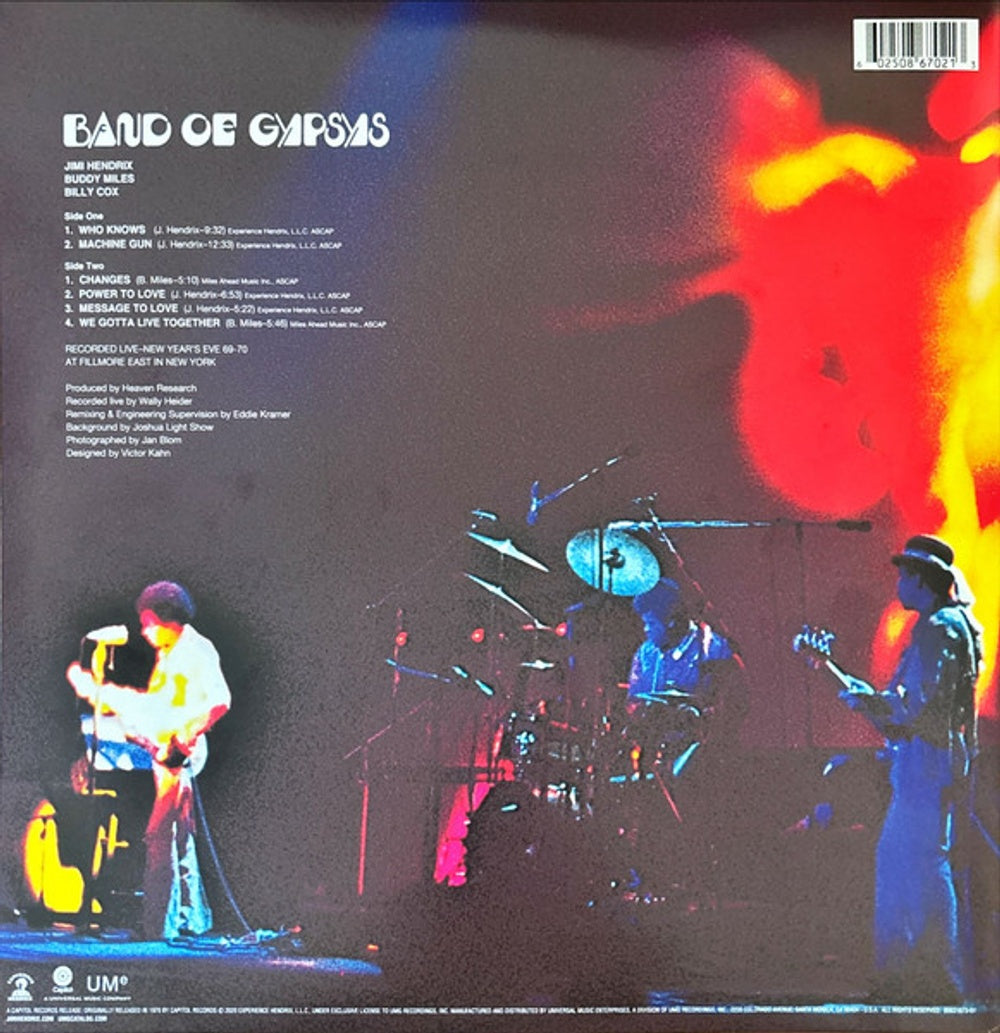 Jimi Hendrix – Band Of Gypsys (LP Vinyl) - Detail