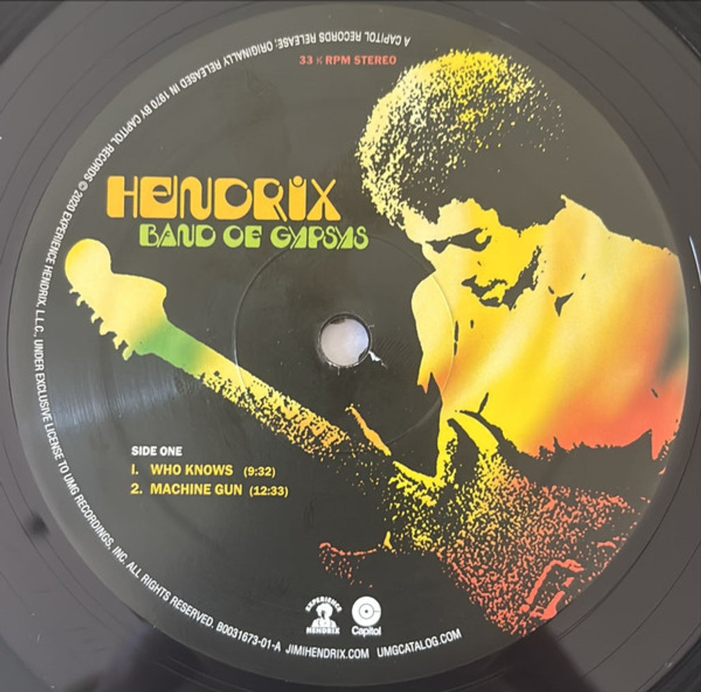 Jimi Hendrix - Band Of Gypsys Vinyl LP | Relix | relix.shop