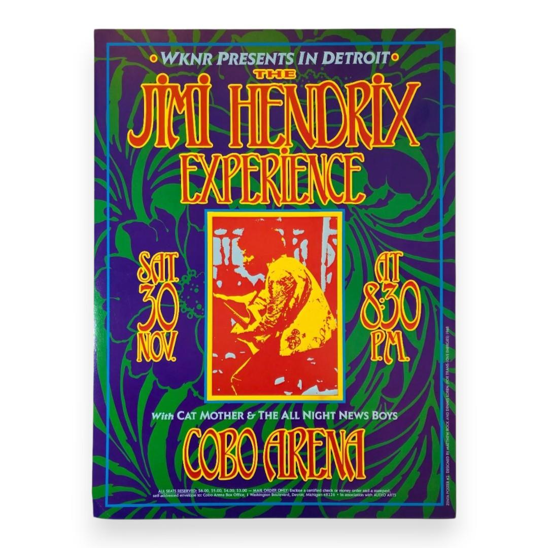Jimi Hendrix Experience – Cobo Arena, Detroit (Nov 30, 1968) by Dennis Loren & Matthew Rock (2nd Edition, Good Condition)