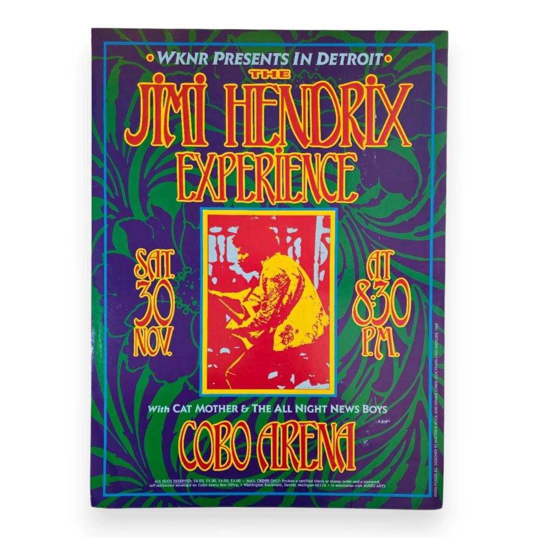 Jimi Hendrix Experience – Cobo Arena, Detroit (Nov 30, 1968) by Dennis Loren & Matthew Rock (2nd Edition, Poor Condition)