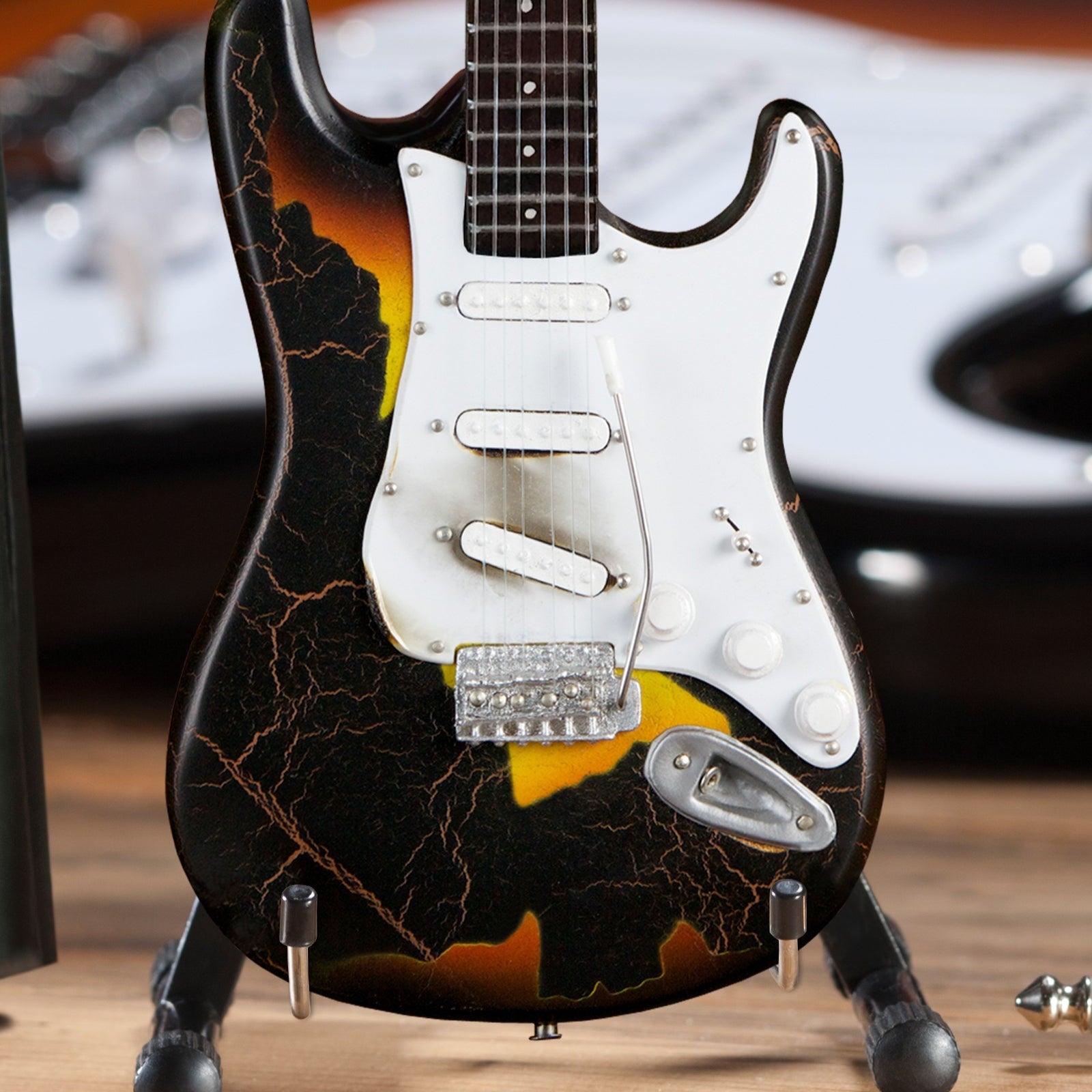★Custom HardRelic Stratocaster JimiHen★ Jimi Hendrix Fender Stratocaster Mini Guitars (Set of 3)