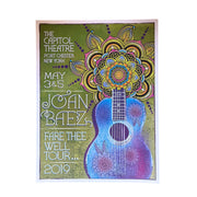 Joan Baez at The Capitol Theatre Poster by Madina Simon (May 3 + 5, 2019)