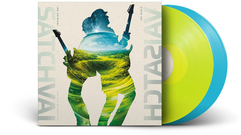 Joe Satriani and Steve Vai – The Sea of Emotion (Transparent Neon Yellow & Turquoise LP Vinyl)